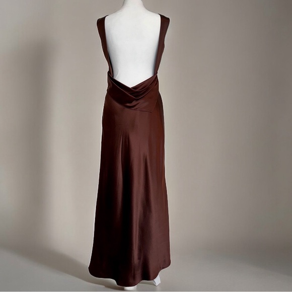 DANIELLE FRANKEL Charlie Crepe Satin Midi-Dress - Picture 3 of 8